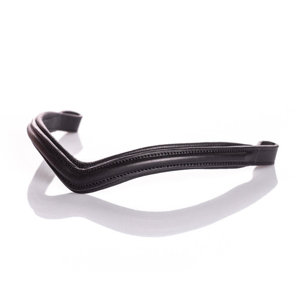 Raised Plain V Gel Browband - Black