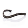 Grey Crystal and Mini Clincher Wave Gel Browband - Havana