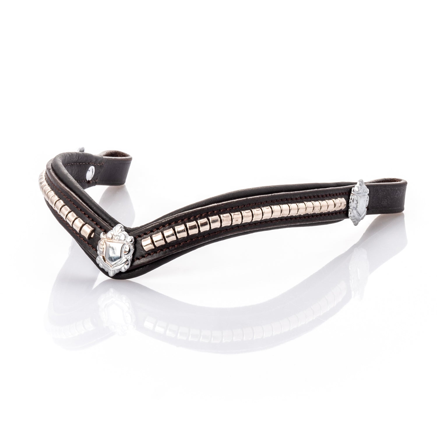 S/s Clincher with Shields V Gel Browband - Havana