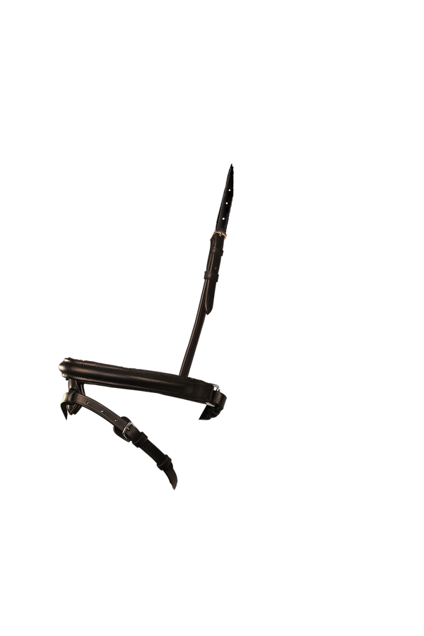 Straight Raised Plain Converter Crank - Havana Gel Noseband