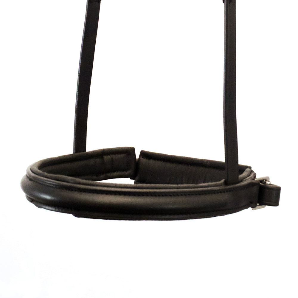 Straight Raised Plain Converter Crank - Havana Gel Noseband