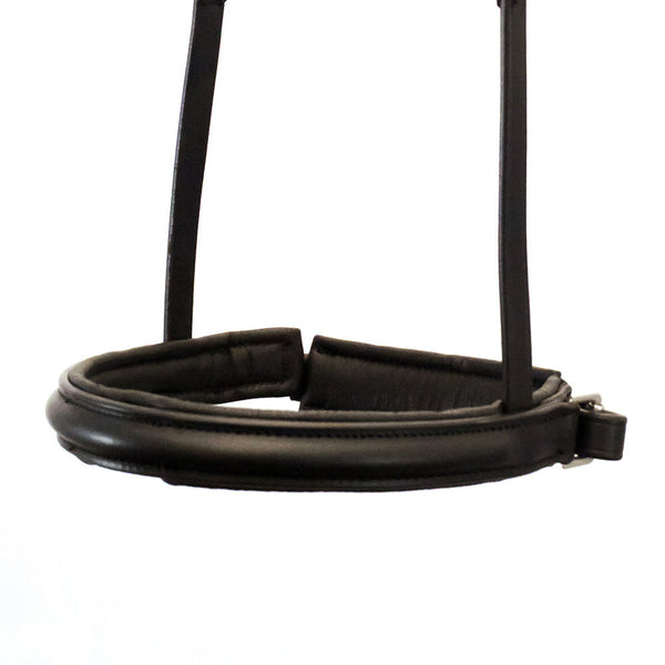 Straight Raised Plain Converter Crank - Havana Gel Noseband