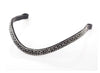 BLACK THIN CRYSTAL WAVE - BLACK BROWBAND - Flexible Fit Equestrian LLC