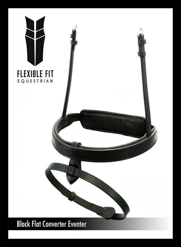 Close-up of sliding pad on cavesson converter noseband