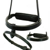 Black cavesson converter noseband with removable flash and tab