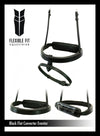 English leather flat noseband with gel padding
