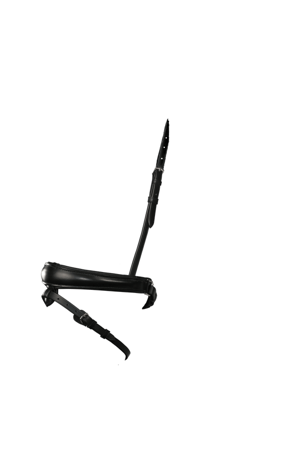 ANATOMICAL RAISED PLAIN CONVERTER CRANK - BLACK NOSEBAND - Flexible Fit Equestrian LLC