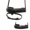EXTRA WIDE STRAIGHT RAISED PATENT CONVERTER CRANK - BLACK NOSEBAND - Flexible Fit Equestrian LLC