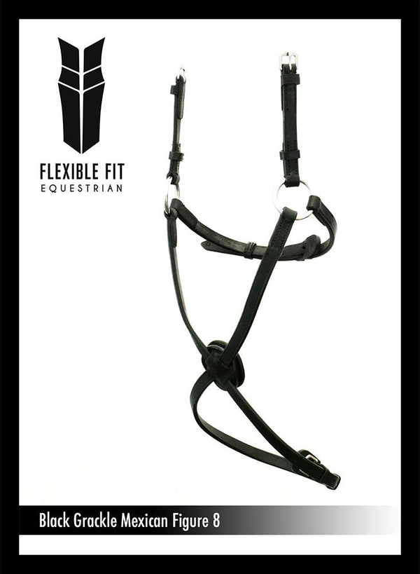 FIGURE 8 - BLACK NOSEBAND - Flexible Fit Equestrian LLC