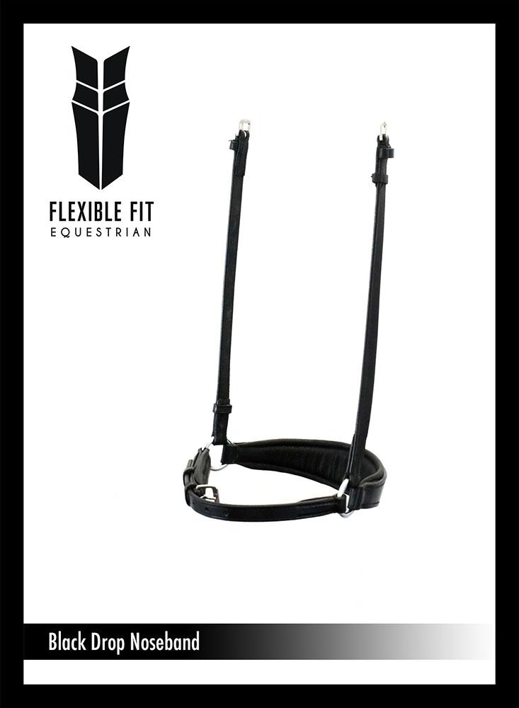 DROP - BLACK NOSEBAND - Flexible Fit Equestrian LLC