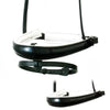 ANATOMICAL RAISED PATENT WHITE PADDED CONVERTER CRANK - BLACK NOSEBAND - Flexible Fit Equestrian LLC