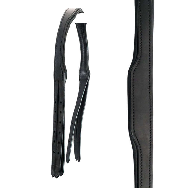 Anatomical Gel Padded with Cut Back Ears 4/8 Crownpiece - Black