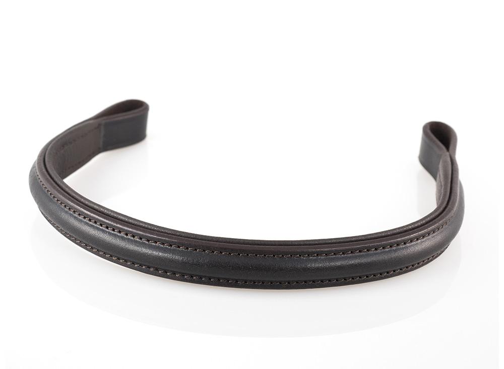 PLAIN RAISED - HAVANA BROWBAND - Flexible Fit Equestrian LLC
