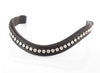 CLEAR CRYSTAL WAVE - HAVANA BROWBAND - Flexible Fit Equestrian LLC
