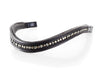 GREY CRYSTAL MINI CLINCHER WAVE - HAVANA BROWBAND - Flexible Fit Equestrian LLC
