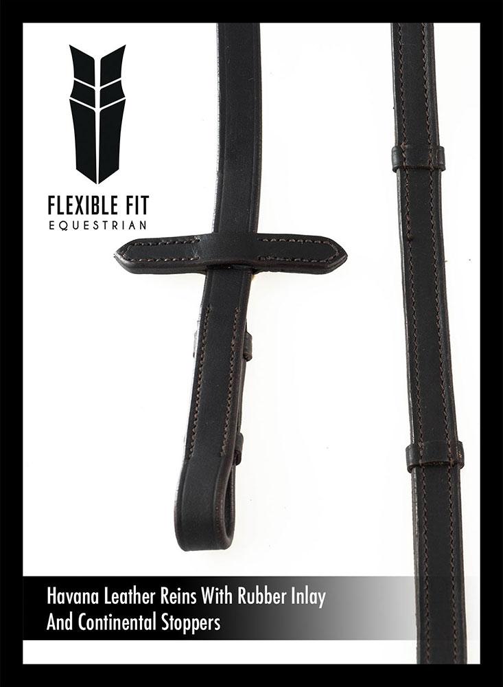 PLAIN LEATHER WITH RUBBER INSOLE AND CONTINENTAL STOPPERS HAVANA - Flexible Fit Equestrian LLC