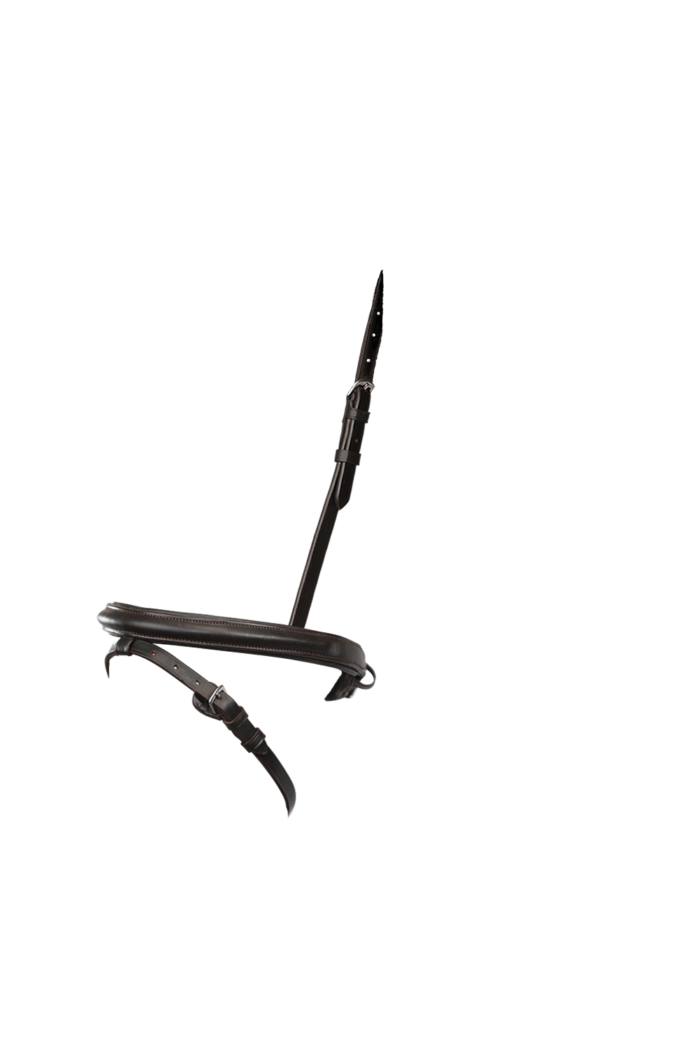 STRAIGHT RAISED PLAIN CAVESSON HANOVERIAN- HAVANA NOSEBAND - Flexible Fit Equestrian LLC