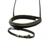 STRAIGHT RAISED PLAIN CAVESSON HANOVERIAN- HAVANA NOSEBAND - Flexible Fit Equestrian LLC