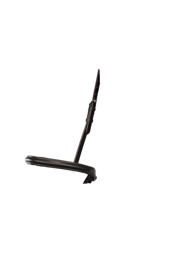 Straight Raised Plain Converter Cavesson - Havana Gel Noseband