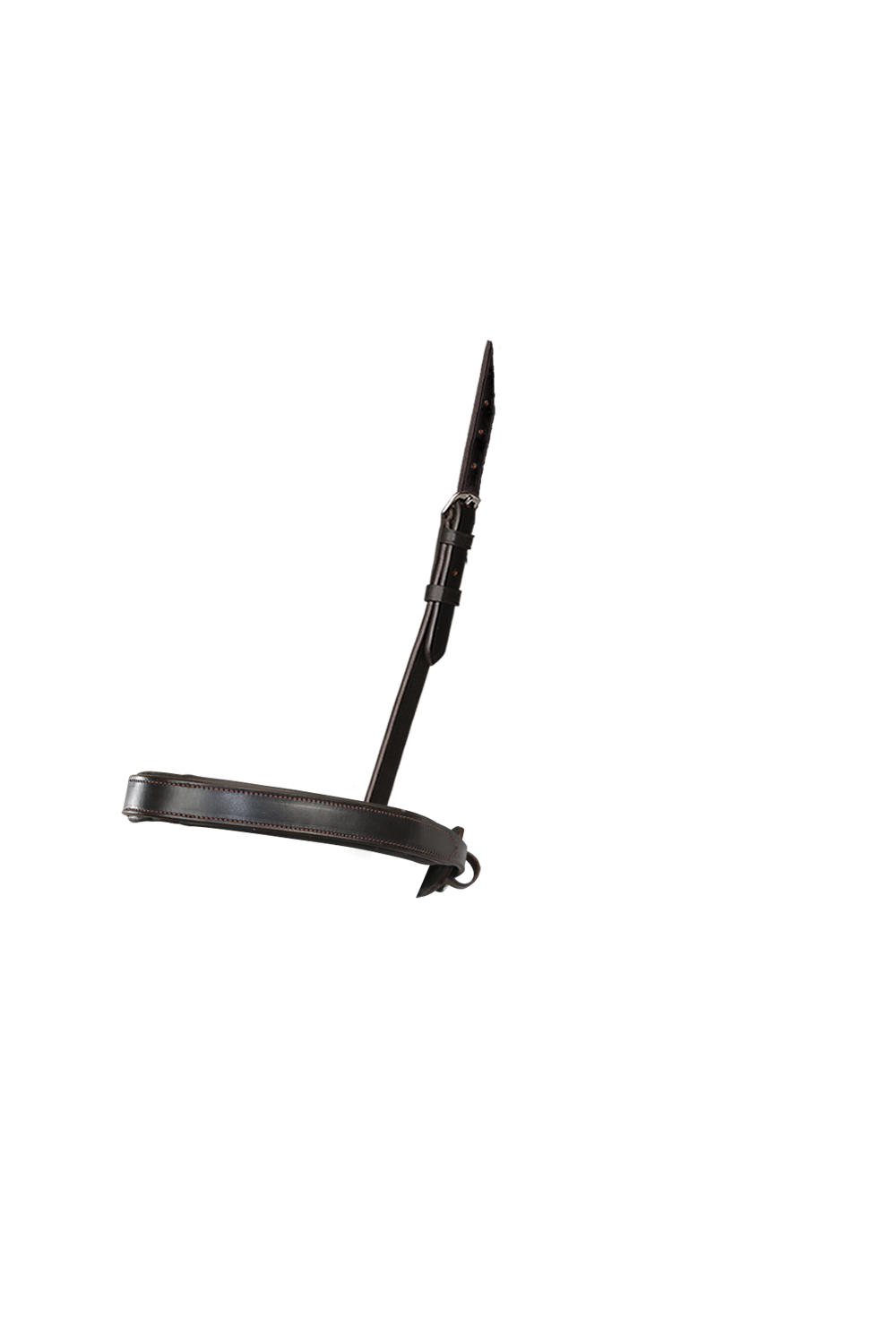 Straight Flat Plain Converter Cavesson - Havana Gel Noseband