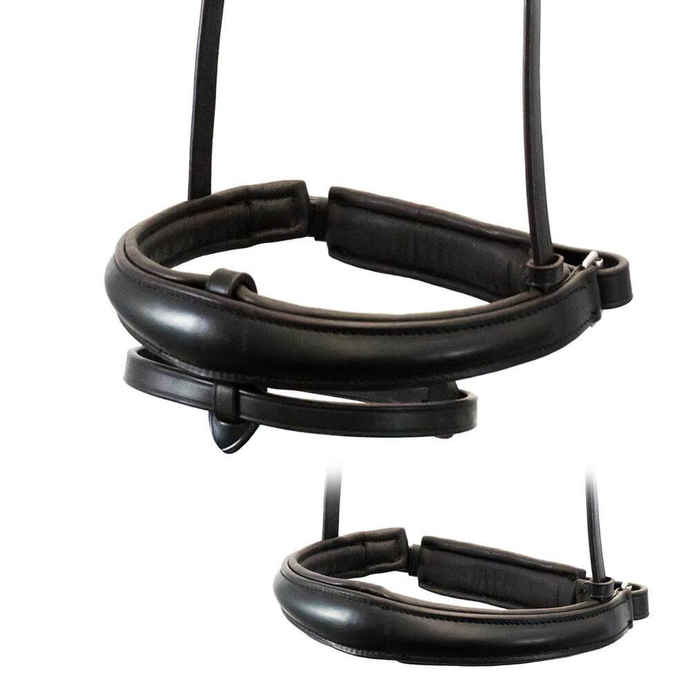 ANATOMICAL RAISED PLAIN CONVERTER CRANK - HAVANA NOSEBAND - Flexible Fit Equestrian LLC