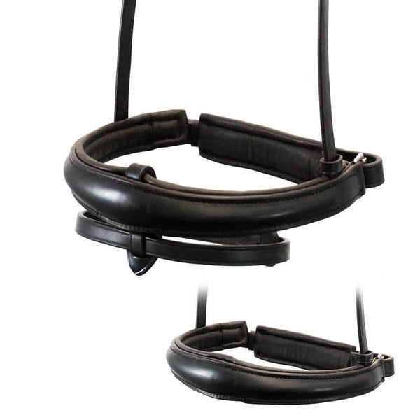 ANATOMICAL RAISED PLAIN CONVERTER CRANK - HAVANA NOSEBAND - Flexible Fit Equestrian LLC