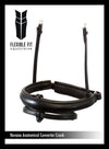 ANATOMICAL RAISED PLAIN CONVERTER CRANK - HAVANA NOSEBAND - Flexible Fit Equestrian LLC