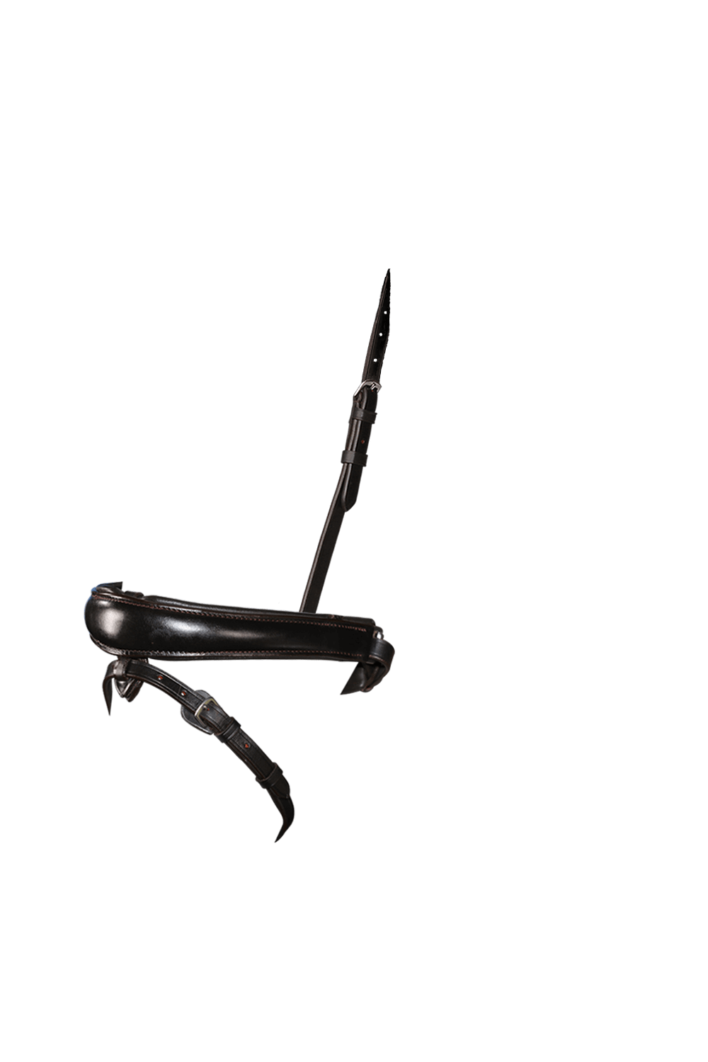 ANATOMICAL RAISED PLAIN CONVERTER CRANK - HAVANA NOSEBAND - Flexible Fit Equestrian LLC