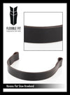PLAIN FLAT - HAVANA BROWBAND - Flexible Fit Equestrian LLC