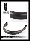 PLAIN RAISED - HAVANA BROWBAND - Flexible Fit Equestrian LLC