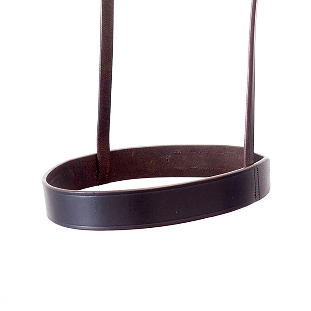 STRAIGHT FLAT PLAIN FOX HUNTER CAVESSON - HAVANA NOSEBAND - Flexible Fit Equestrian LLC