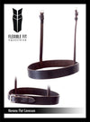 STRAIGHT FLAT PLAIN FOX HUNTER CAVESSON - HAVANA NOSEBAND - Flexible Fit Equestrian LLC