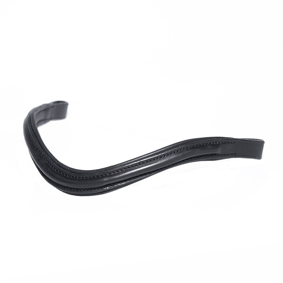 PLAIN RAISED WAVE - BLACK BROWBAND - Flexible Fit Equestrian LLC